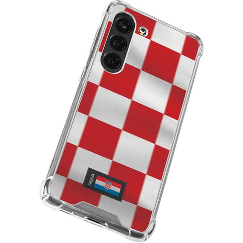 Croatia Soccer Flag Galaxy S23 Clear Case